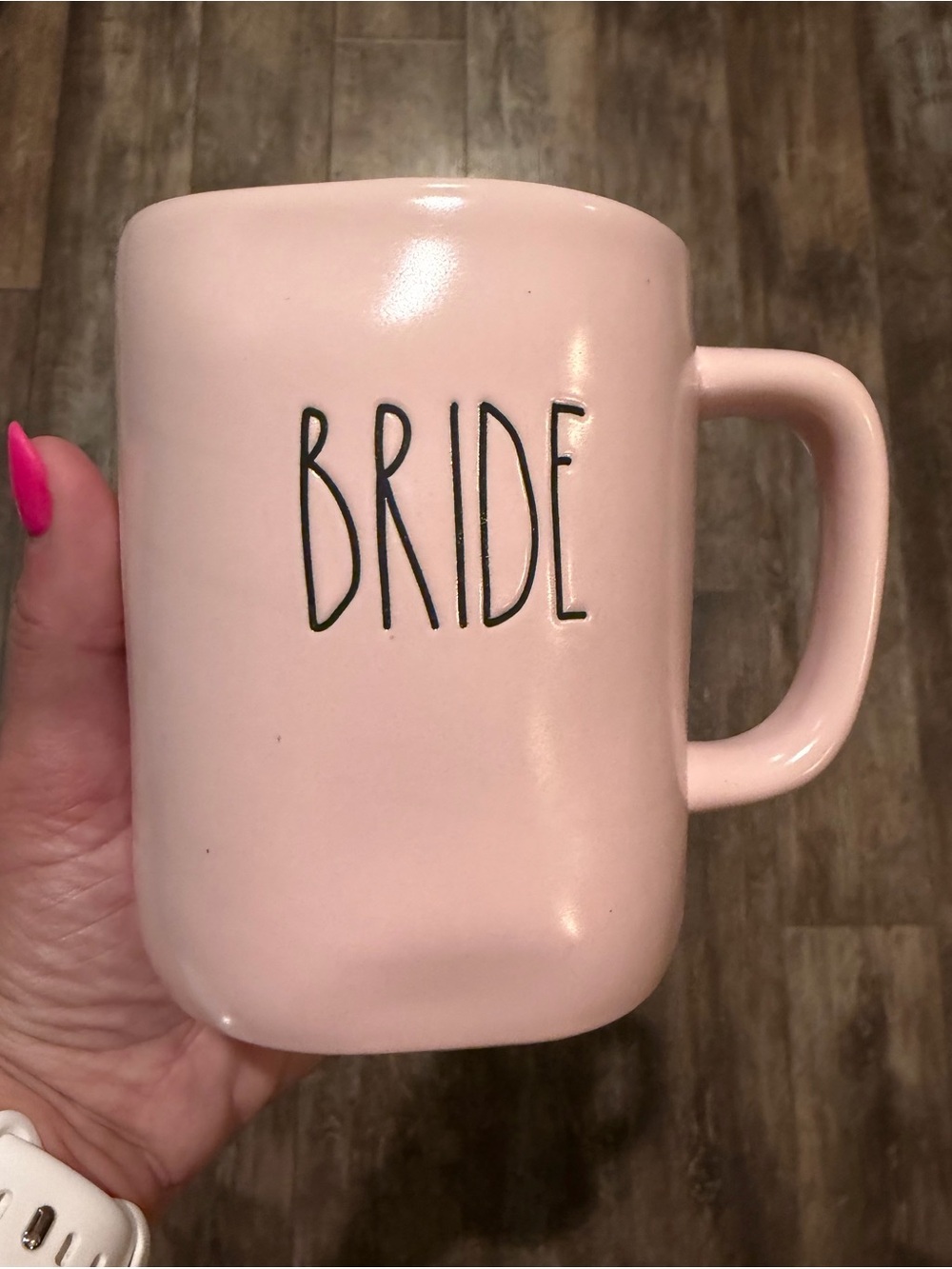 Rae Dunn Pink BRIDE Ceramic Mug